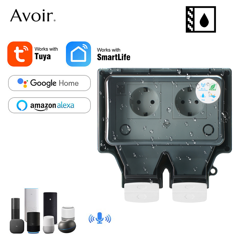 Outdoor Power Socket Cover - Avoir Tuya Wand Steckdosen Ip66 Wasserdichte