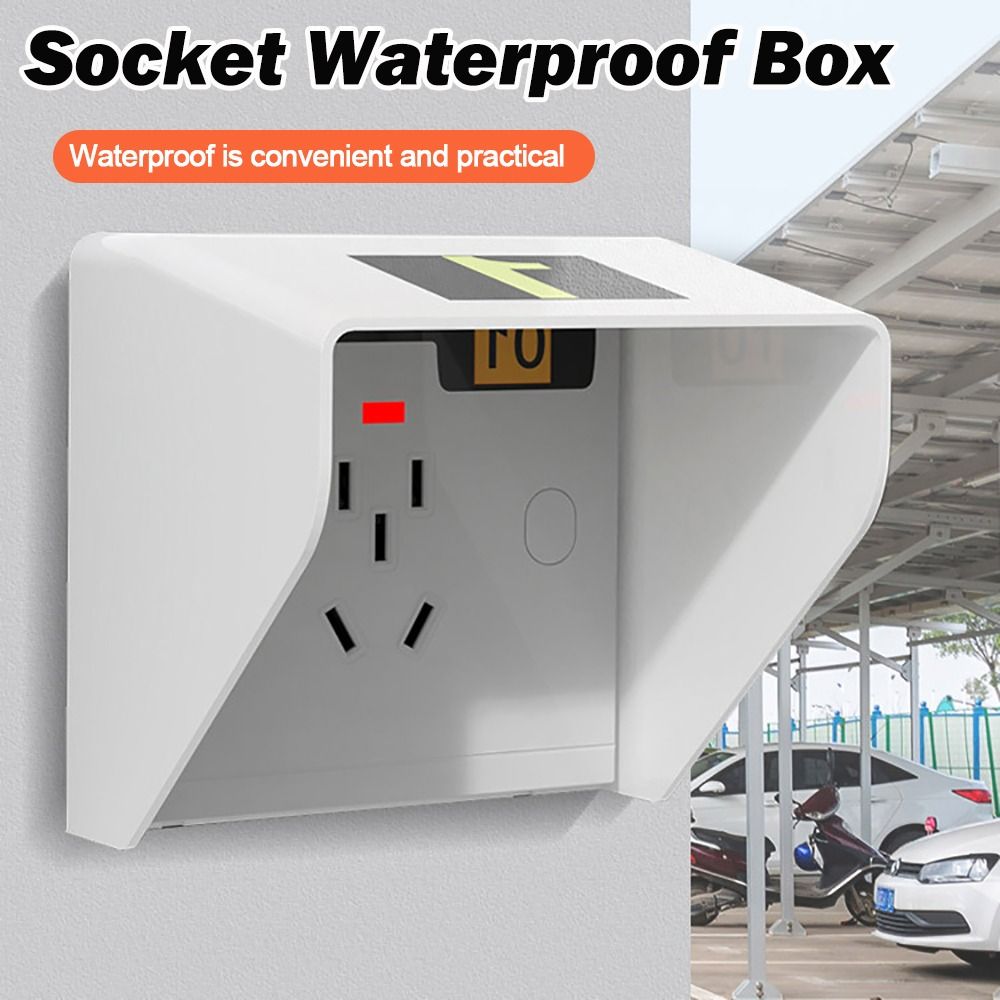 Outdoor Power Socket Cover - Neue wasserdichte Box mit Kunststoffsteckdose, Typ