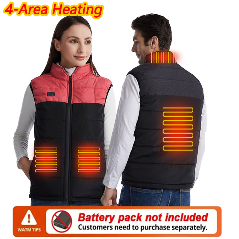 Outdoor Powersports - Winter 4-flächige beheizte Unisex-Thermo-Stehkragen, warme beheizte