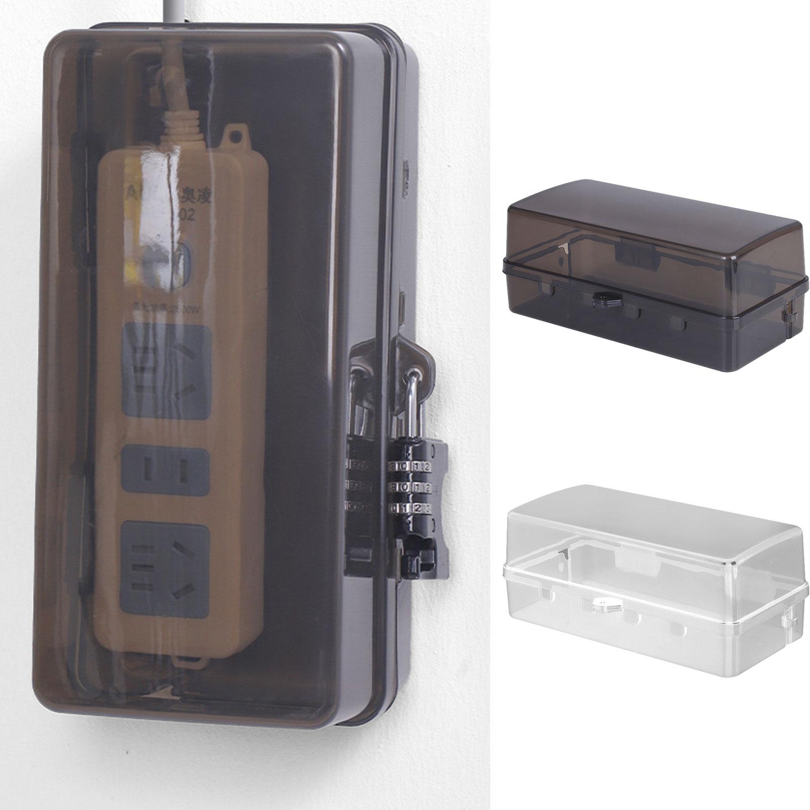 Outdoor Power Socket Cover - Robuste Kunststoff-Steckdosenbox Diebstahlsicher Wasserdichte Kabelmanagement-Box Schützt