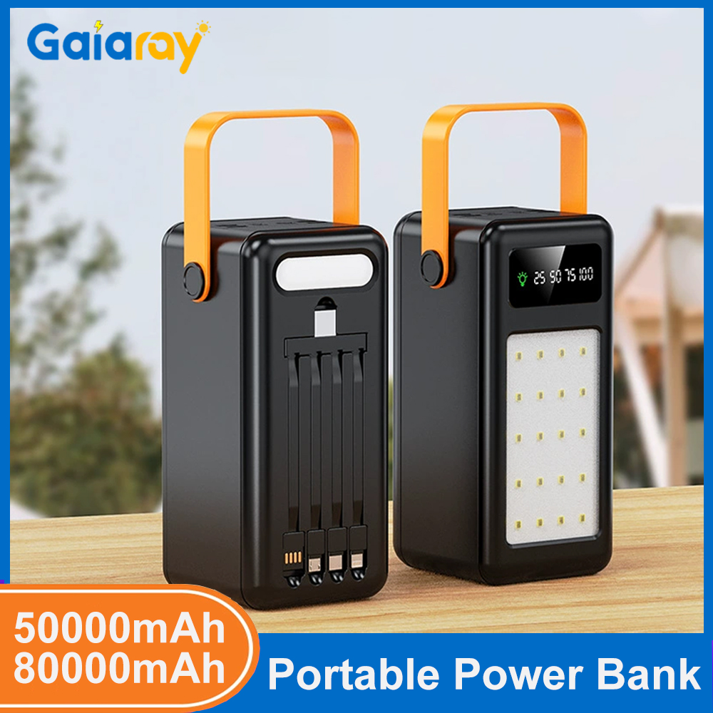 Outdoor Power Lead - 50000mAh 80000mAh Tragbare Powerbank Schnellladung Externe