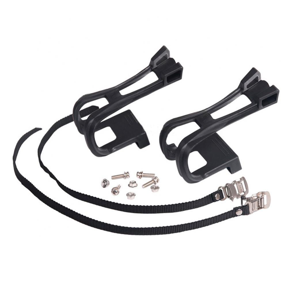 Outdoor Power And Pedal - Mountainbike-Pedal-Zehenclips mit Riemen und Schrauben für