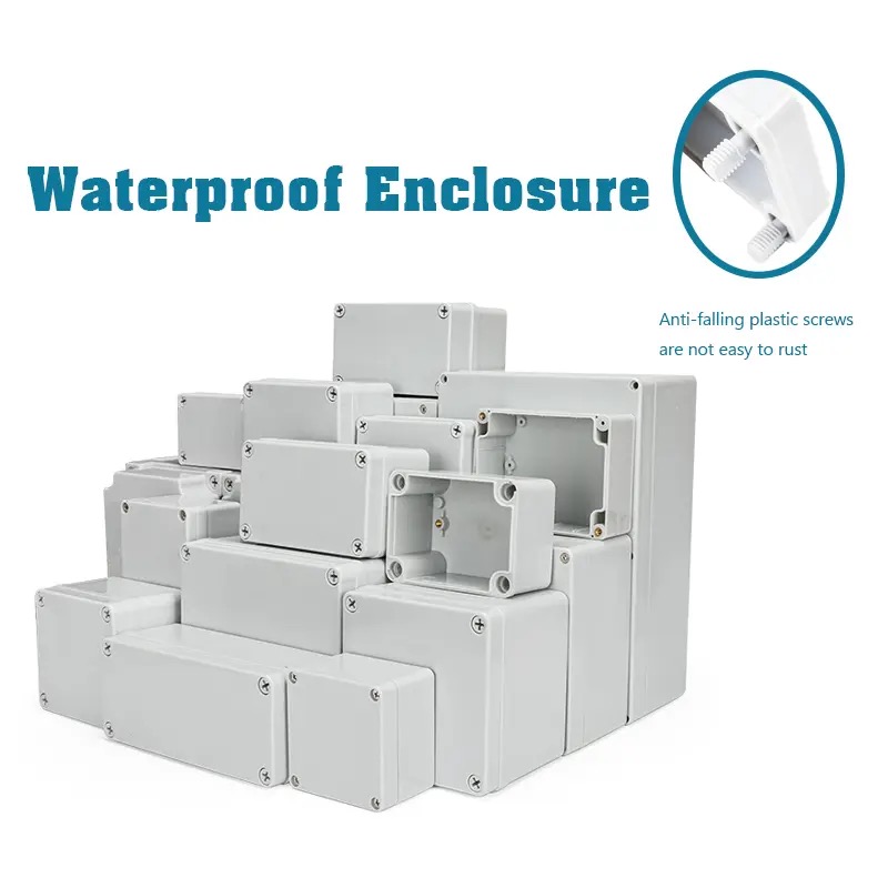 Outdoor Power Socket Cover - IP67 Grau/Klare Abdeckung, wasserdichtes Anschlusskastengehäuse für