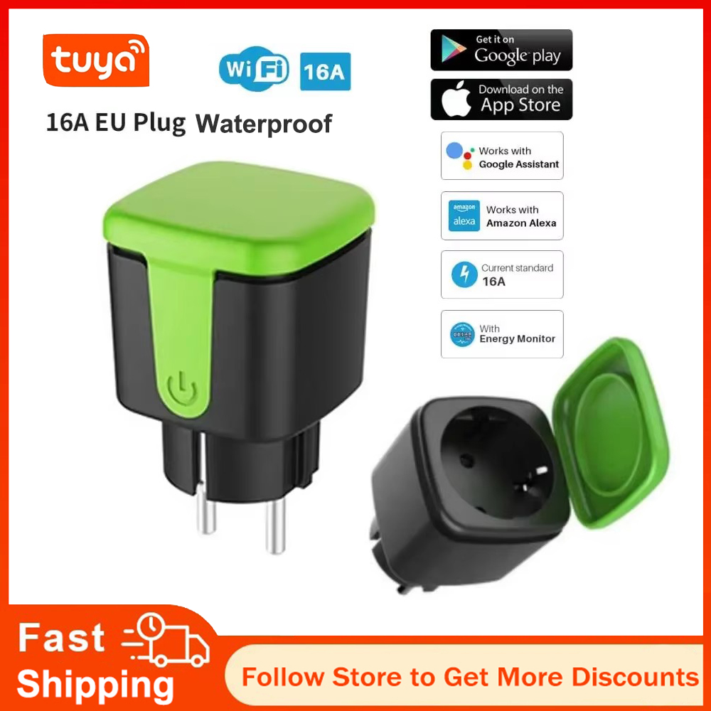 Outdoor Power Outlet - Tuya EU 16A WLAN Smart Wasserdichte