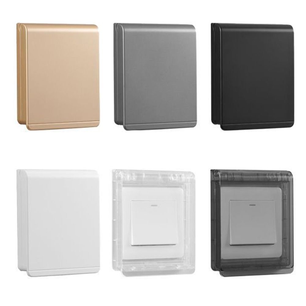 Outdoor Power Socket Cover - Wandmontierte Schalter-Schutzabdeckung, selbstklebende Kunststoff-Schutzsteckdose, Typ 86,