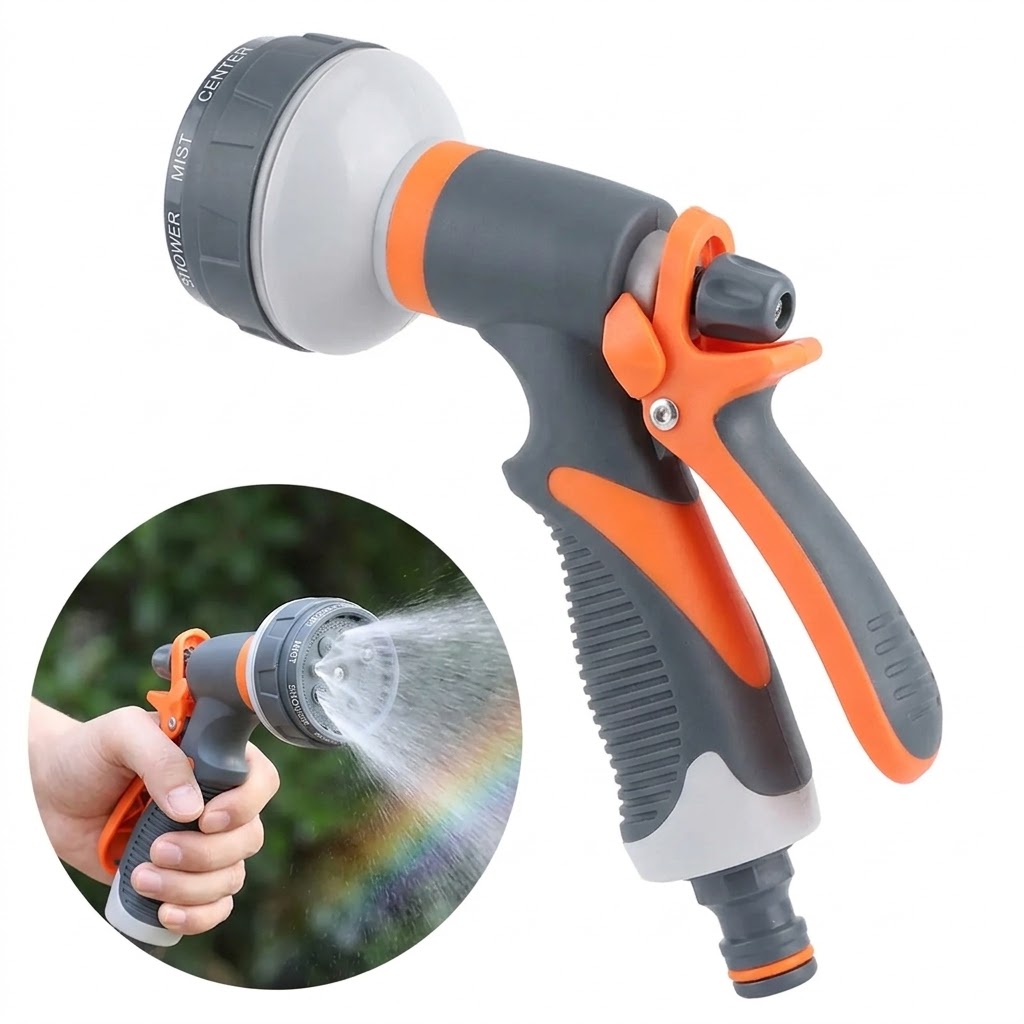 Outdoor Power Wash - Hochdruck-Wasserpistole für Autowäsche, Garten-Schlauchdüse, Verstellbare Wassersprühpistole