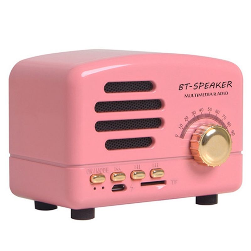 Outdoor Power Deals - 【Großes Angebot】Leistungsstarke Retro-Bluetooth-Lautsprecher, dekorative Retro-Mini-Lautsprecher, geeignet