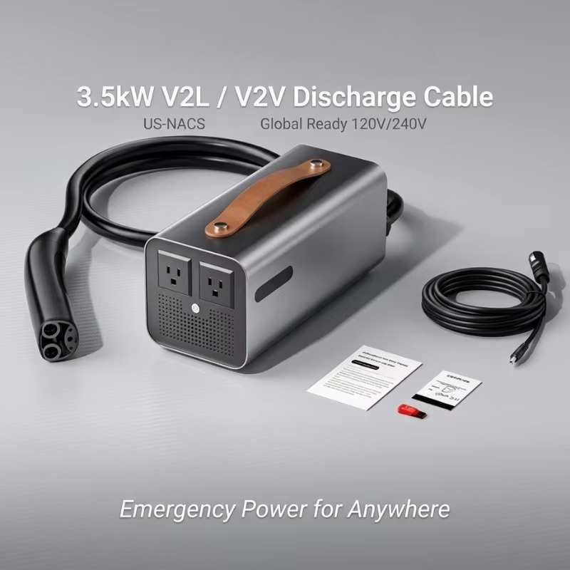 3,5-kW-NACS-V2L-Entladestation – Outdoor Power For Camping Bewertung und Preis