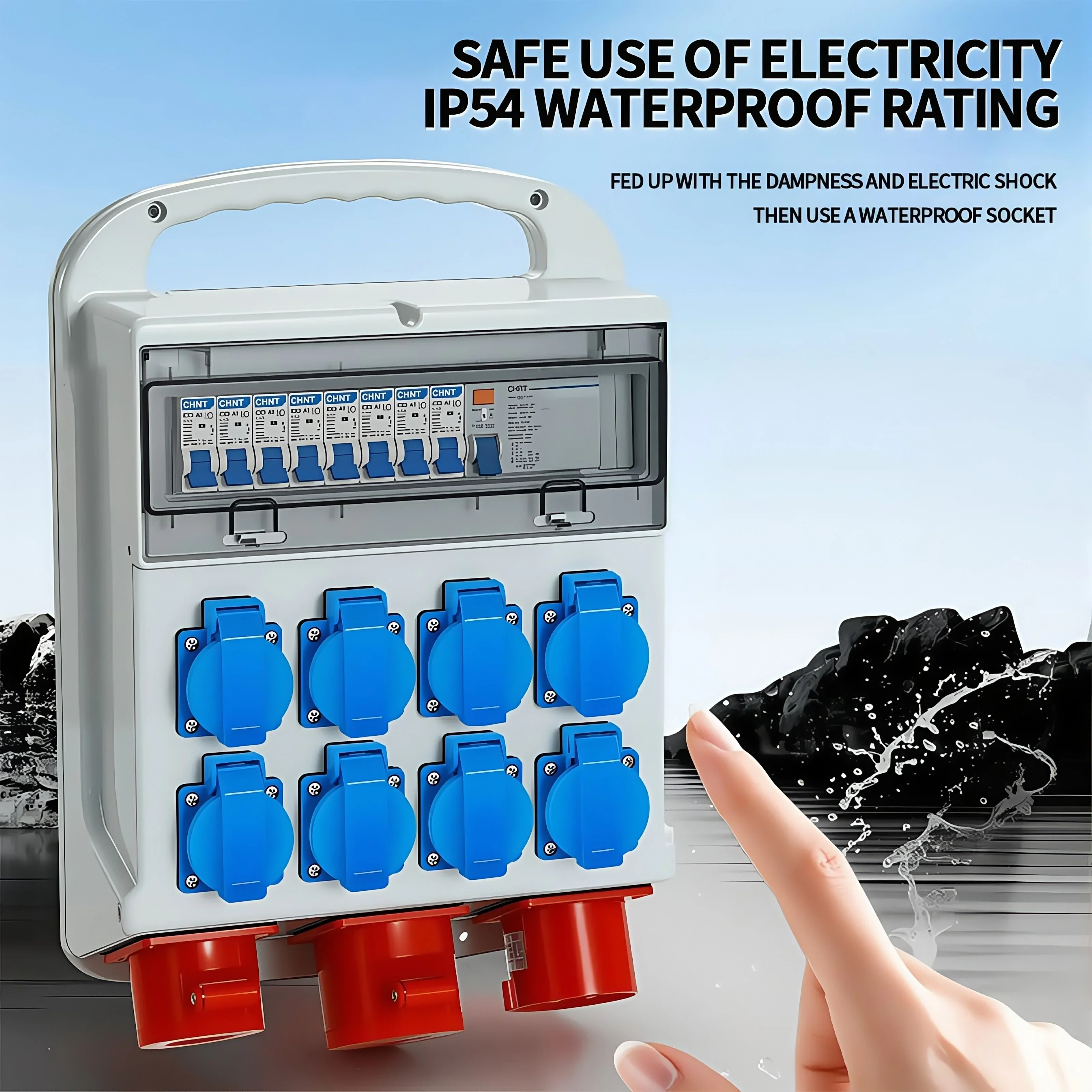 IP54 16A Wasserdichte Industri – Outdoor Power Wash Bewertung und Preis