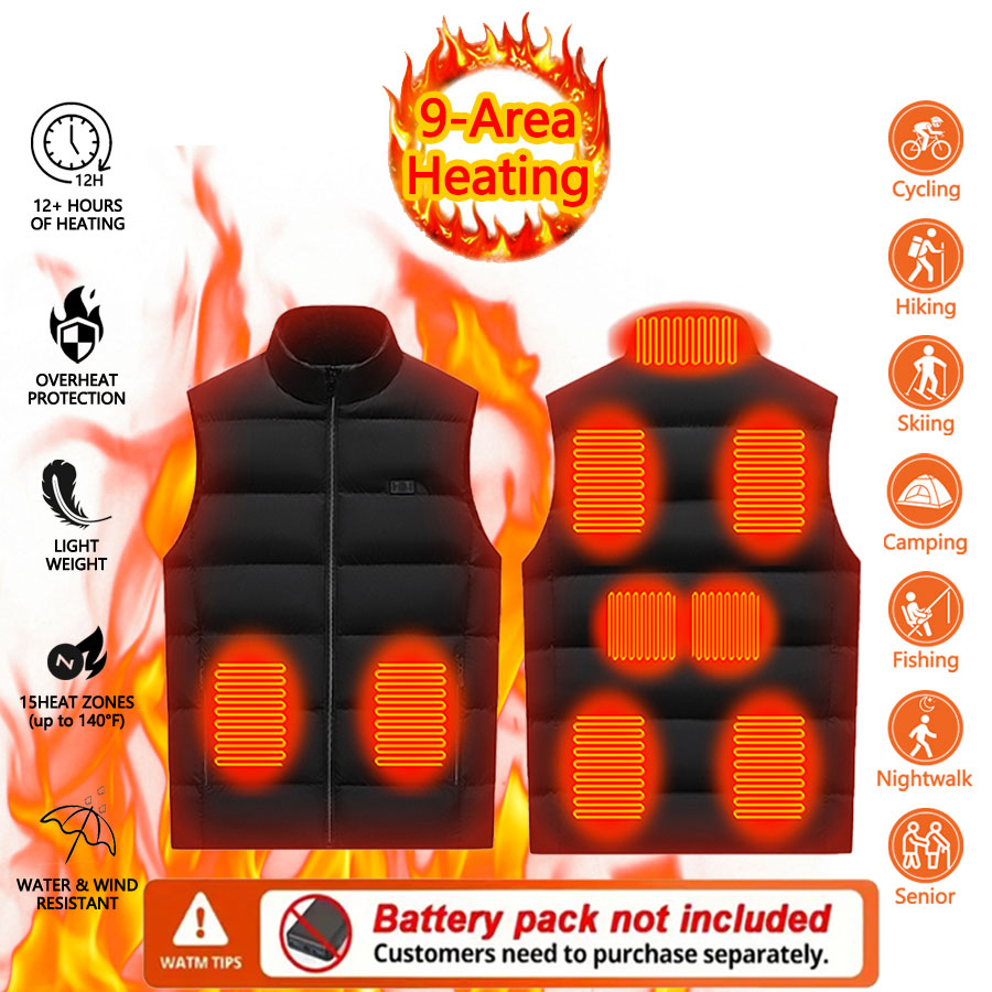 9-Bereich-Heizweste für Herren – Outdoor Powersports Bewertung und Preis
