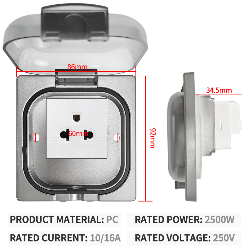 IP65 wasserdichte Außensteckdo – Outdoor Power Outlet Bewertung und Preis