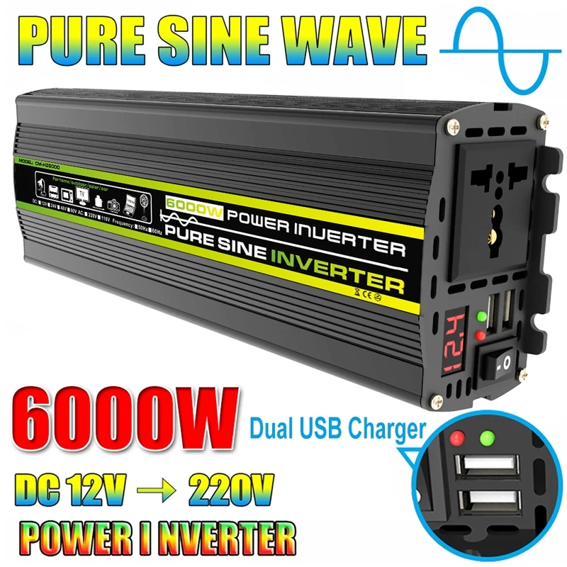 6000 W DC12/24 V zu AC 220 V R – Outdoor Power Transformer Bewertung und Preis